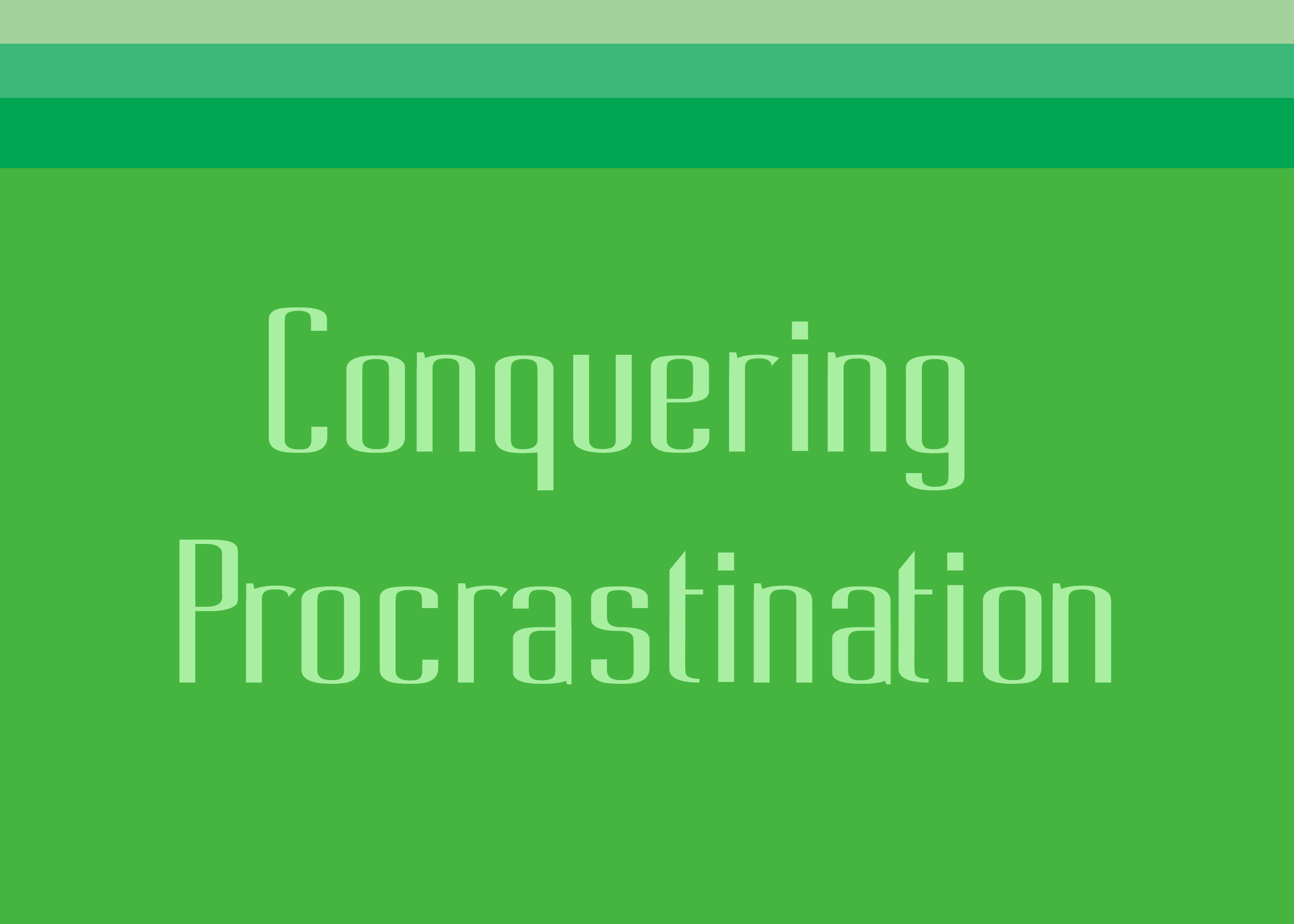 title procrastination