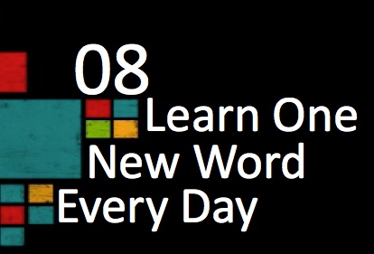 8 – Learn One New Word Per Day