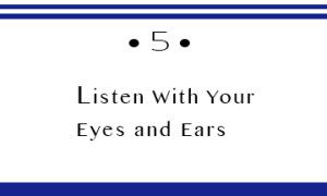 Listen with your eyes and ears image