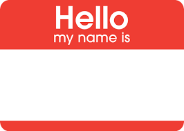 Remember Names and Faces - name tag